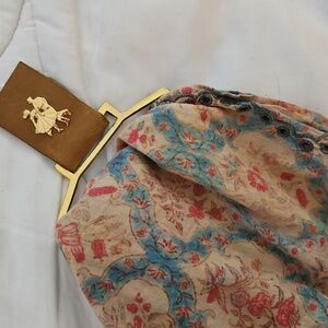 Vintage Leather brass square dancing accessory clip